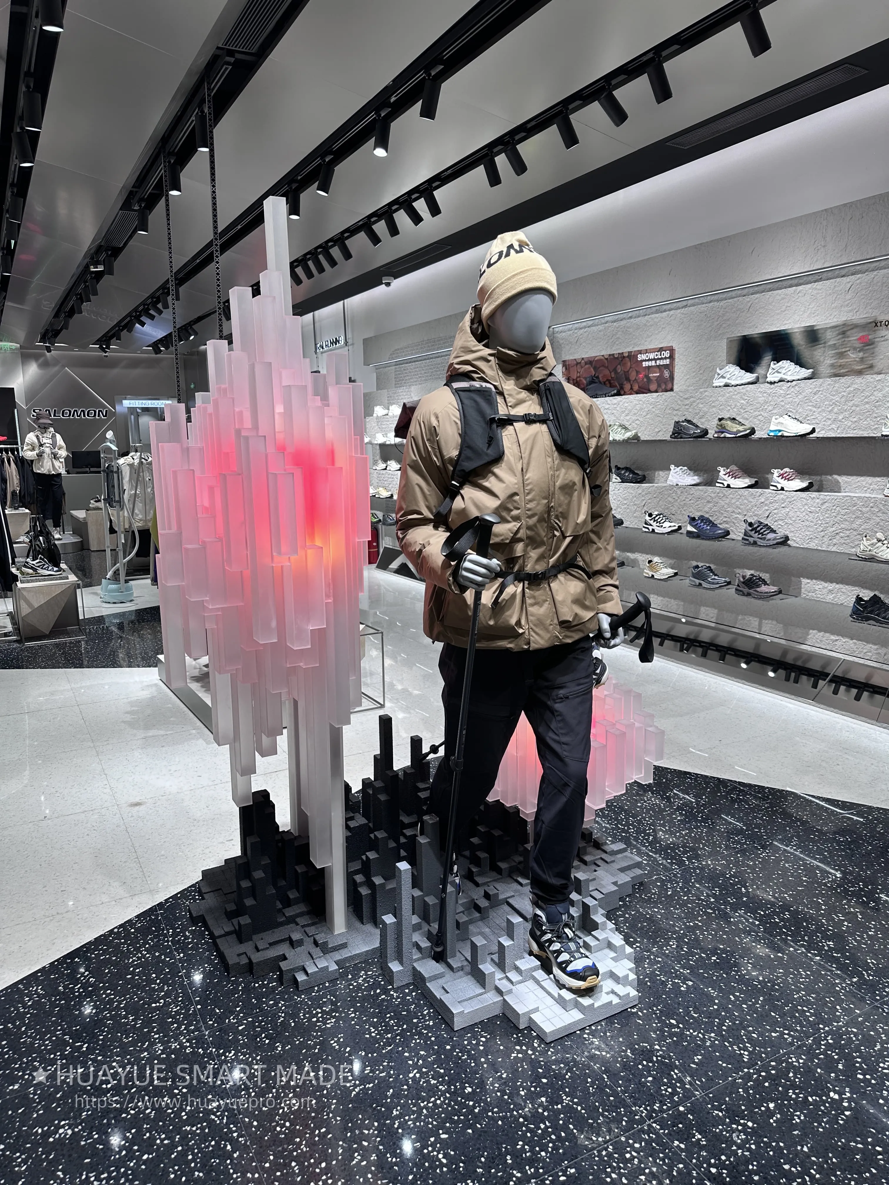 Necessary artistic product display props for brand stores