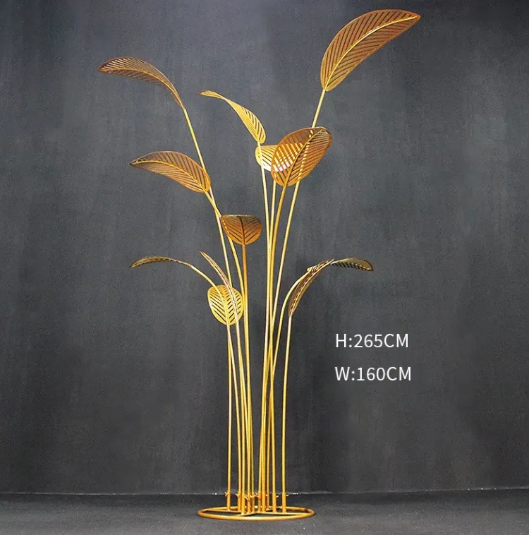 Display Racks Iron Banana Leaf Road Guide Wedding Props