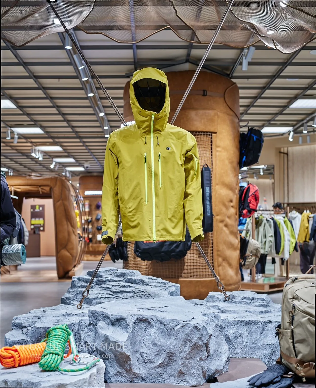 Undertake the overall design and installation of various brand stores and the design and production of store display props