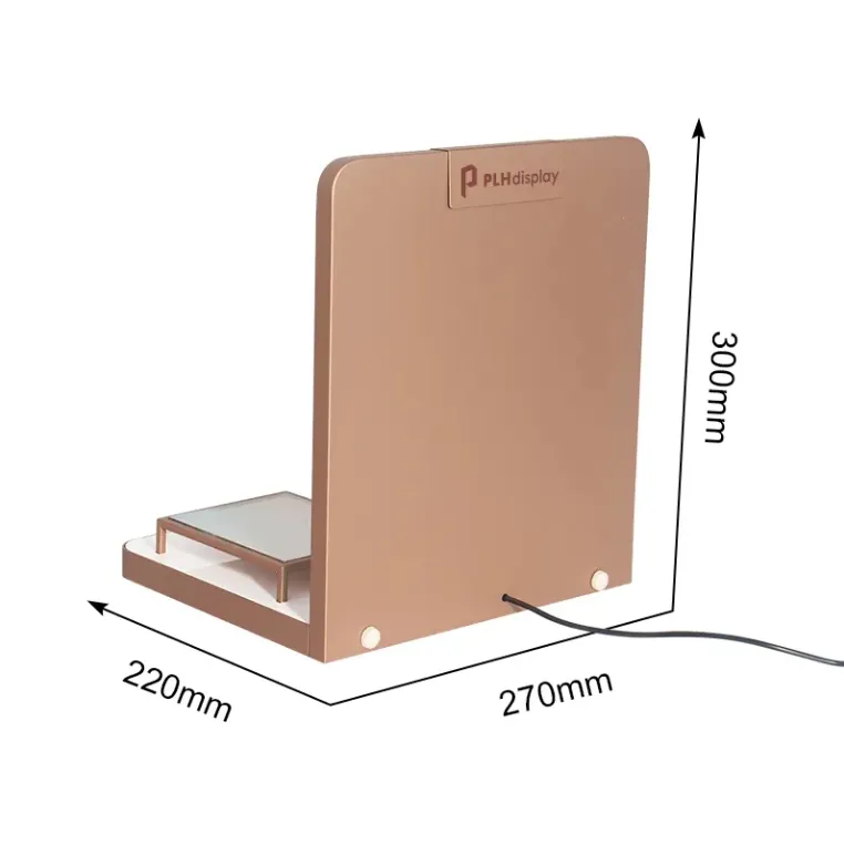 High-end Durable Metal Cosmetic and Skincare Product Display Stand With LED Lights Lipstick Display Rack for Retail Stores High-end Durable Metal Cosmetic and Skincare Product Display Stand With LED Lights Lipstick Display Rack for Retail Stores
