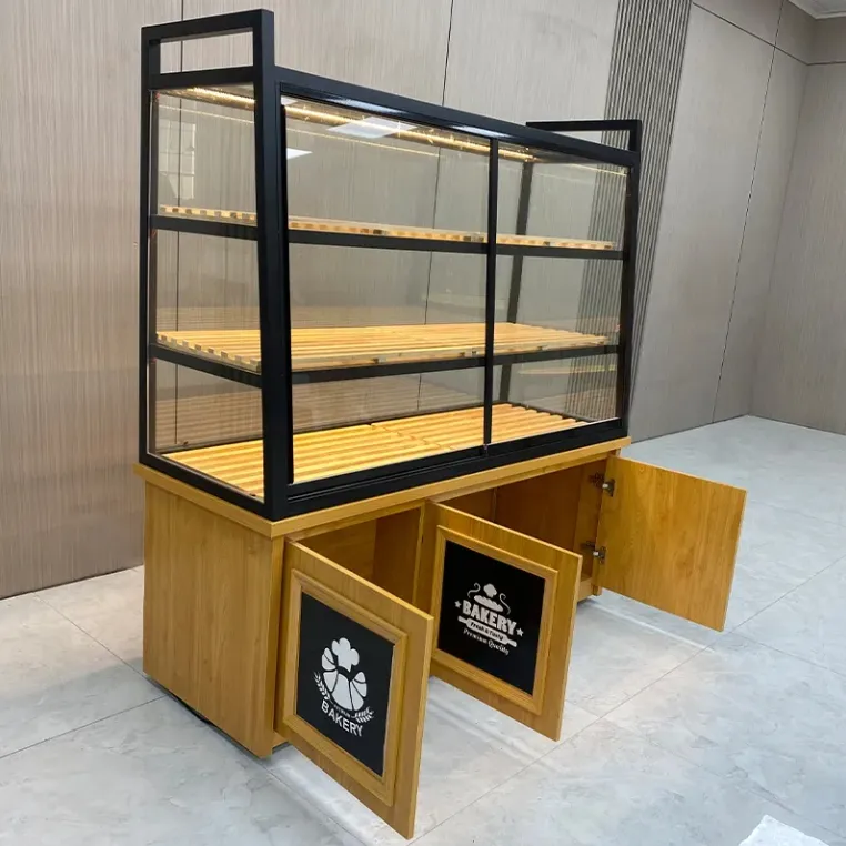 Cake Display Cabinet Bakery Iron Frame Bakery Furniture showcase for Dessert Shop